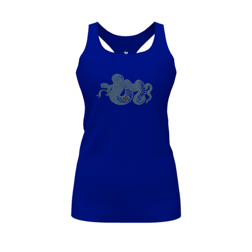 [FT0TRBRY-FYS-LOGO2] Decker Racerback Tank Top (Female Youth S, Royal, Logo 2)