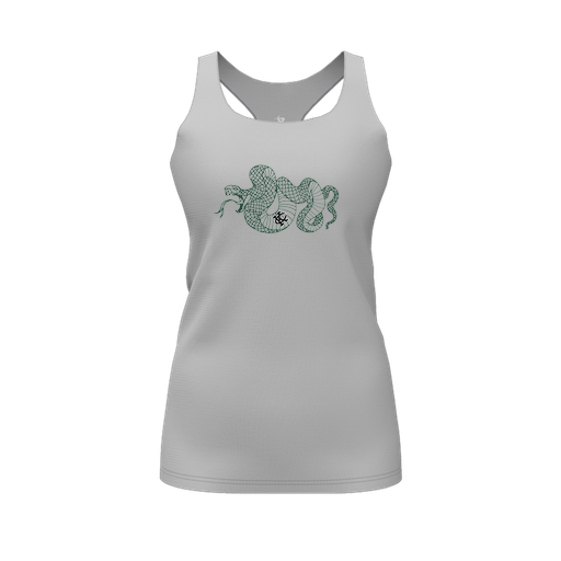 [FT0TRBGY-FYS-LOGO2] Decker Racerback Tank Top (Female Youth S, Gray, Logo 2)