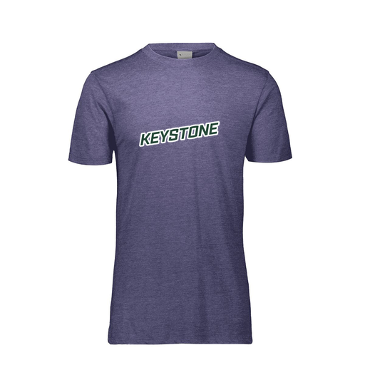 [FTSCUBNV-YS-LOGO3] Decker Youth Tri-Blend T-Shirt - Short Sleeve (Youth S, Navy, Logo 3)