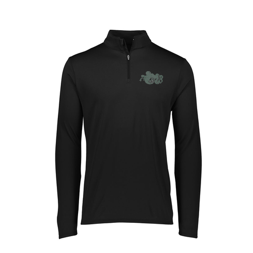 [FTLQFLBK-FAXS-LOGO2] Decker Women's Flex-Lite 1/4 Zip Shirt (Female Adult XS, Black, Logo 2)