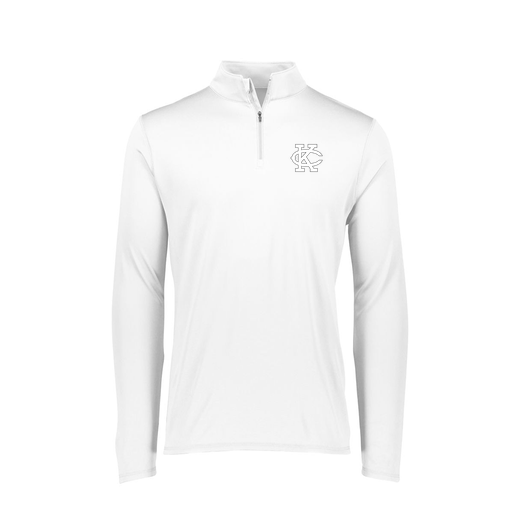 [FTLQFLWH-FAXS-LOGO1] Decker Women's Flex-Lite 1/4 Zip Shirt (Female Adult XS, White, Logo 1)