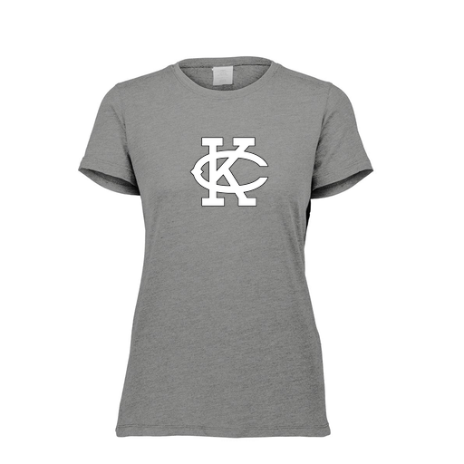 [FTSCUBGY-FAXS-LOGO1] Decker Women's Tri-Blend T-Shirt - Short Sleeve (Female Adult XS, Gray, Logo 1)