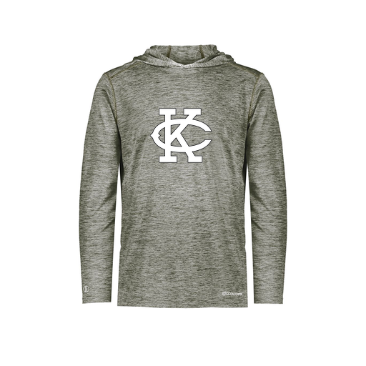 [FOLHCGGY-AS-LOGO1] Decker Men's Charge Hoodie (Adult S, Gray, Logo 1)