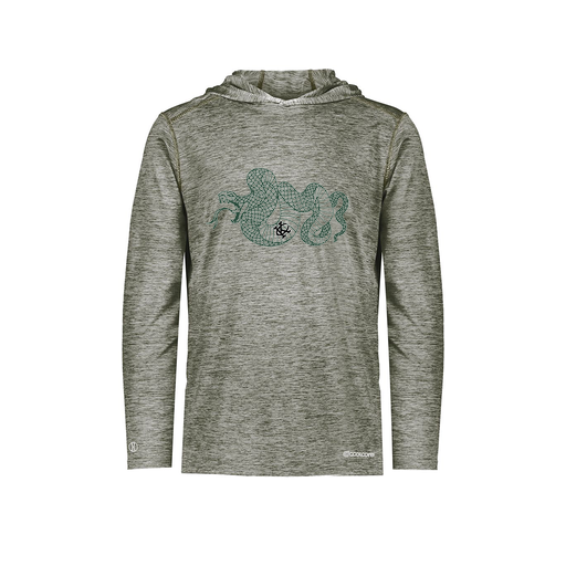 [FOLHCGGY-AS-LOGO2] Decker Men's Charge Hoodie (Adult S, Gray, Logo 2)