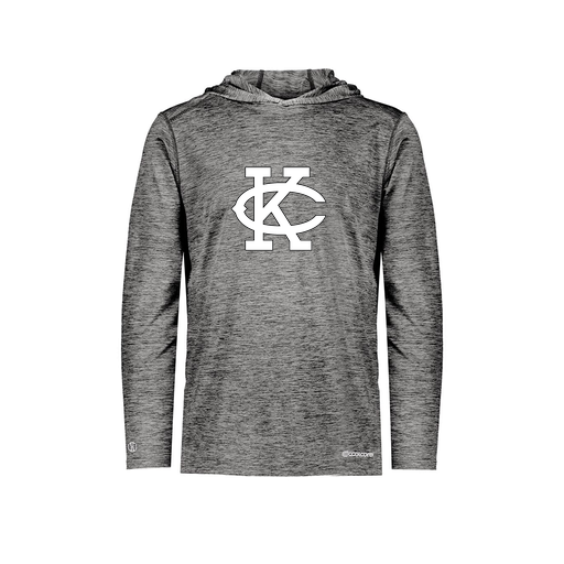 [FOLHCGBK-YS-LOGO1] Decker Youth Charge Hoodie (Youth S, Black, Logo 1)