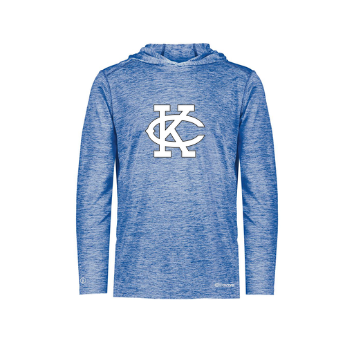 [FOLHCGRY-YS-LOGO1] Decker Youth Charge Hoodie (Youth S, Royal, Logo 1)