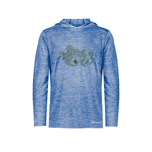 [FOLHCGRY-YS-LOGO2] Decker Youth Charge Hoodie (Youth S, Royal, Logo 2)