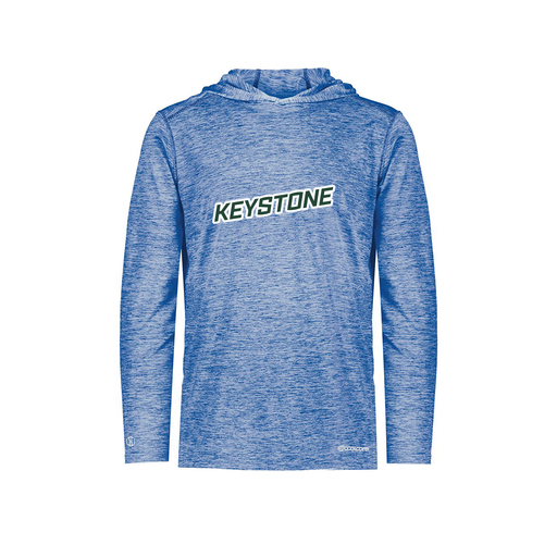 [FOLHCGRY-YS-LOGO3] Decker Youth Charge Hoodie (Youth S, Royal, Logo 3)