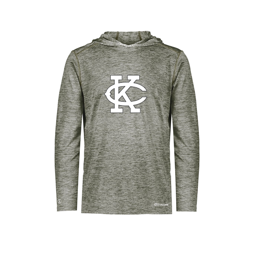 [FOLHCGGY-YS-LOGO1] Decker Youth Charge Hoodie (Youth S, Gray, Logo 1)