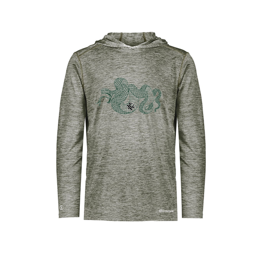 [FOLHCGGY-YS-LOGO2] Decker Youth Charge Hoodie (Youth S, Gray, Logo 2)