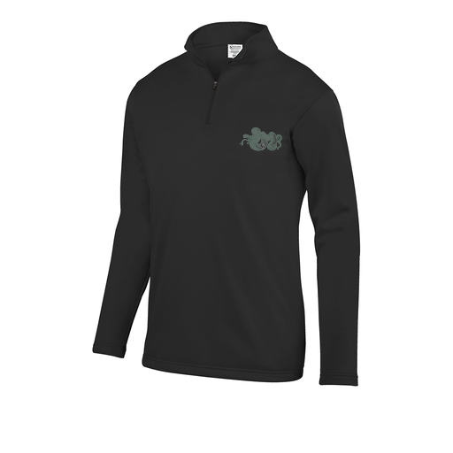 [FOLQFFBK-AS-LOGO2] Decker Men's FlexFleece 1/4 Zip (Adult S, Black, Logo 2)